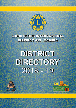 District 413 Zambia Directory