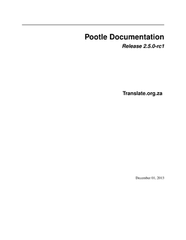 Pootle Documentation Release 2.5.0-Rc1