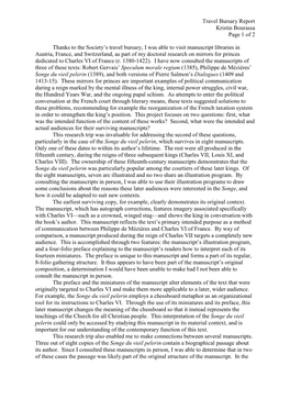 Travel Bursary Report Kristin Bourassa Page 1 of 2 Thanks to the Society's Travel Bursary, I Was Able to Visit Manuscript Libr