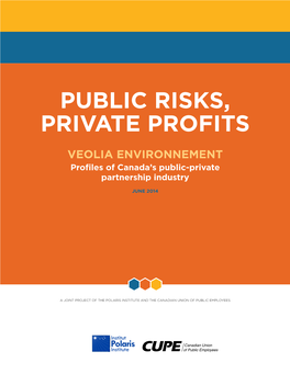 Public Risks, Private Profits