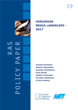 Ukrainian Media Landscape - 2017