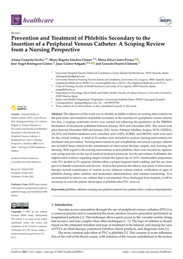 Prevention and Treatment of Phlebitis Secondary to the Insertion of a Peripheral Venous Catheter: a Scoping Review from a Nursing Perspective