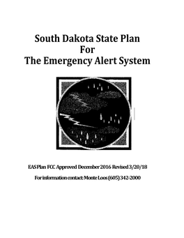 South Dakota State Plan for the Emergency Alert System