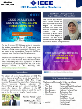 IEEE Malaysia Section Newsletter