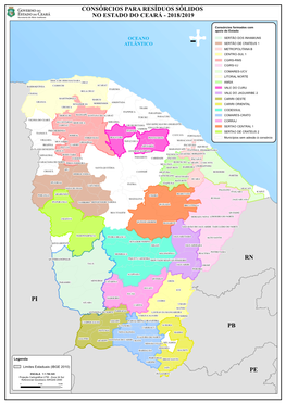 Mapa Dos Consórcios Públicos De Gestão Integrada De