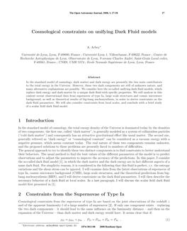 Cosmological Constraints on Unifying Dark Fluid Models