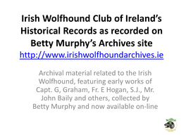 Betty Murphy Archives