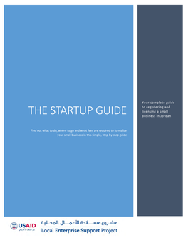 THE STARTUP GUIDE Business in Jordan