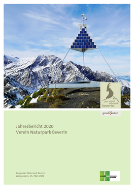 Jahresbericht 2020 Verein Naturpark Beverin