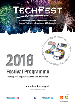 Festival Programme Saturday 25Th August - Saturday 22Nd September