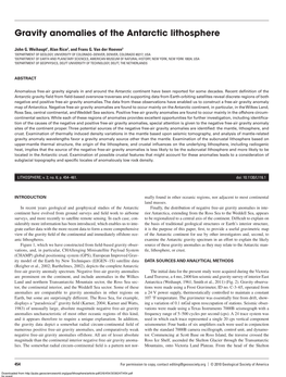 Gravity Anomalies of the Antarctic Lithosphere