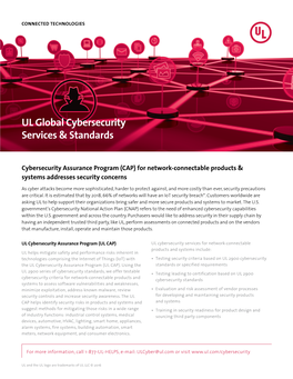 UL Global Cybersecurity Services & Standards