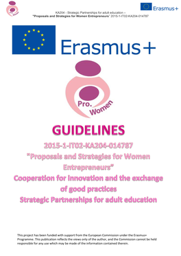 This Project Has Been Funded with Support from the European Commission Under the Erasmus+ Programme