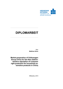 Diplomarbeit