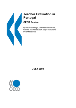 Teacher Evaluation in Portugal OECD Review