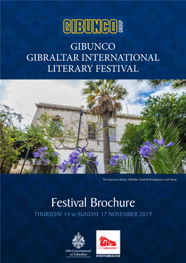 Festival Brochure THURSDAY 14 to SUNDAY 17 NOVEMBER 2019