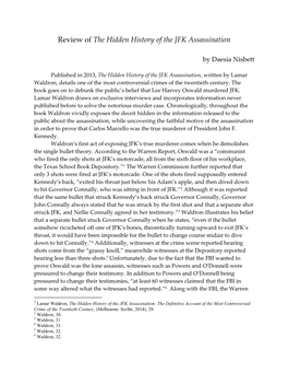 Lamar Waldron, the Hidden History of the JFK Assassination