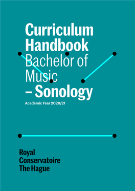 Royal Conservatoire – Curriculum and Course Descriptions