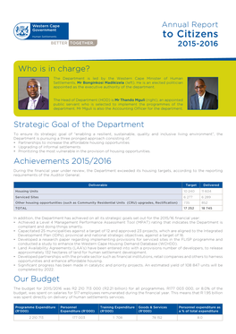 Annual Report to Citizens 2015/2016