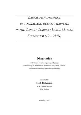 Larval Fish Dynamics in Coastal and Oceanic