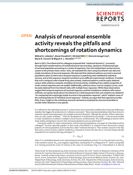 Analysis of Neuronal Ensemble Activity Reveals the Pitfalls and Shortcomings of Rotation Dynamics Mikhail A