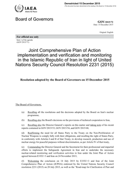 Joint Comprehensive Plan of Action