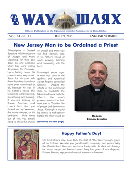 New Jersey Man to Be Ordained a Priest