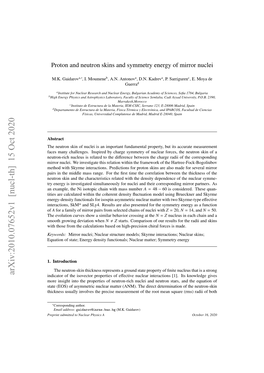 Proton and Neutron Skins and Symmetry Energy of Mirror Nuclei