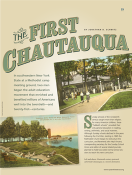 The First Chautauqua Assembly in 1874 Are Scarce