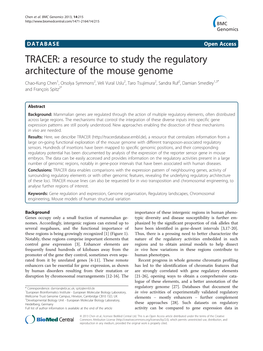 A Resource to Study the Regulatory Architecture of the Mouse Genome