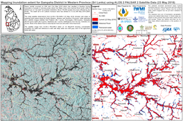 Mapping Inundation Extent for Gampaha District in Western Province (Sri Lanka) Using ALOS 2 PALSAR 2 Satellite Data (23 May 2018)