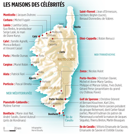 LES MAISONS DES CÉLÉBRITÉS Ganisés, Comme Sur La Côte Occidentale, Entre Saint-Florent : Jean D’Ormesson, Sagone Et Cargèse, Fief Des Nationalistes