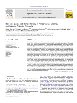 Holocene Glacial and Climate History of Prince Gustav Channel, Northeastern Antarctic Peninsula