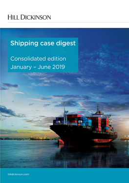 Shipping Case Digest