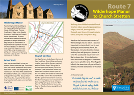 Wilderhope Manor to Church Stretton Discover Shropshire L O