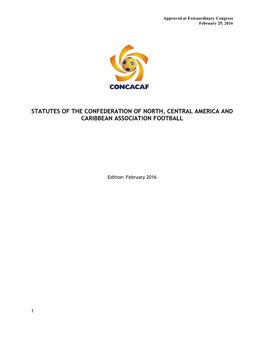 Statutes of the Confederation of North, Central America and Caribbean Association Football