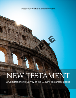 NEW TESTAMENT a Comprehensive Survey of the 27 New Testament Books