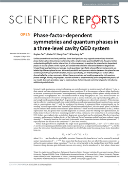 Phase-Factor-Dependent Symmetries and Quantum Phases in a Three