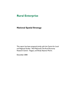 Rural Enterprise