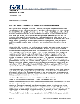 Update on CBP Public-Private Partnership Programs