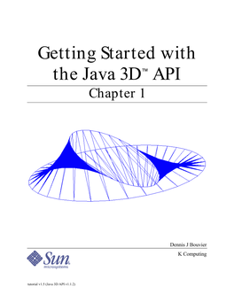 1.2 the Java 3D API