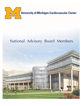 National Advisory Board Members University of Michigan Cardiovascular Center 2005 National Advisory Board