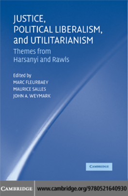 Justice, Political Liberalism and Utilitarianism