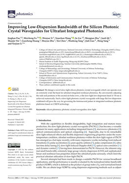 Improving Low-Dispersion Bandwidth of the Silicon Photonic Crystal Waveguides for Ultrafast Integrated Photonics