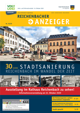 Ausstellung Im Rathaus Reichenbach Zu Sehen! Informationsveranstaltung Am 22
