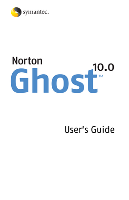 Norton Ghost 10.0 User's Guide
