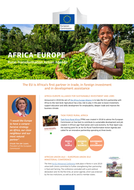 AFRICA-EUROPE Rural Transformation Action Agenda