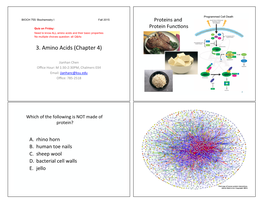 3.#Amino#Acids#(Chapter#4)