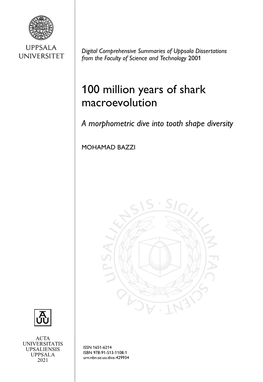 100 Million Years of Shark Macroevolution