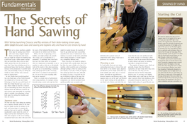 The Secrets of Hand Sawing